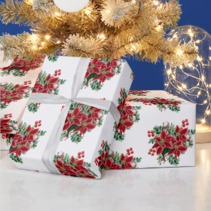 Mooie poinsettia boeket Inpakpapier