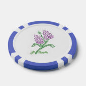Mooie poker chips met Lila kunst (Enkel)