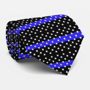 Mooie politiestars en stripes stropdas