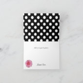 Mooie Polka Dot Bedankkaart (Binnen)