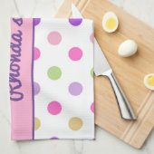 Mooie Polka Dots Theedoek (Quarter Fold)