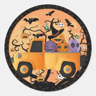 Mooie pompoen Halloween Ronde Sticker