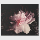 Mooie pony-bloem cadeaupapier (Vlak)