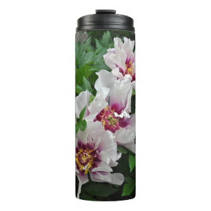 Mooie pony-bloemen thermosbeker