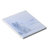 Mooie poolvos notitieblok (Schuin)