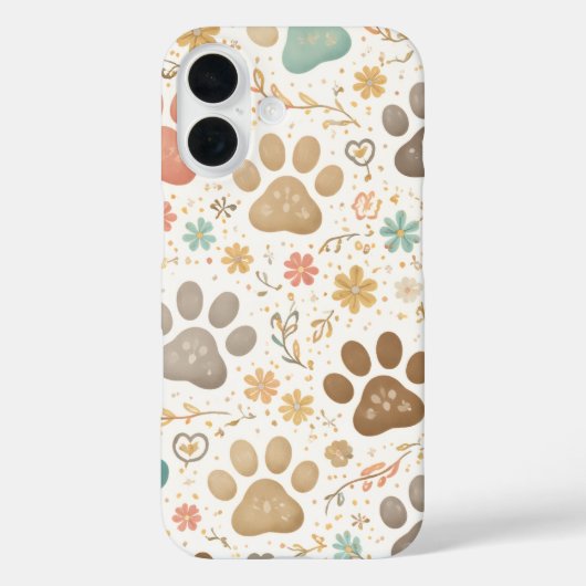 Mooie Pootafdrukken Case-Mate iPhone Case (Achterkant)