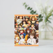 Mooie poppen briefkaart (Staand voorkant)