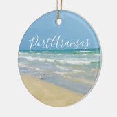 Mooie Port Aransas Beach Keramisch Ornament (Links)