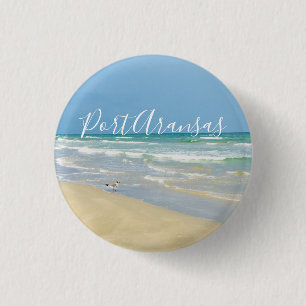 Mooie Port Aransas Beach Ronde Button 3,2 Cm