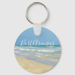 Mooie Port Aransas Beach Sleutelhanger