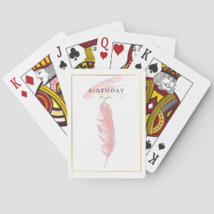 Mooie potlood Tekening roze baarmoeder Pokerkaarten