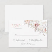 Mooie, prachtige, elegante Antwoordkaart RVSP  RSVP Kaartje (Voorkant / Achterkant)