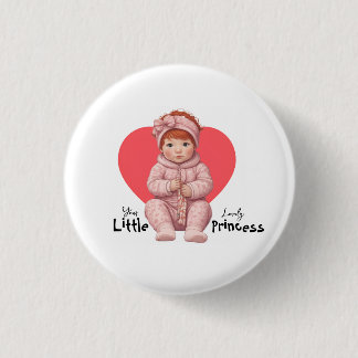 Mooie Prinses Baby Ronde Button 3,2 Cm