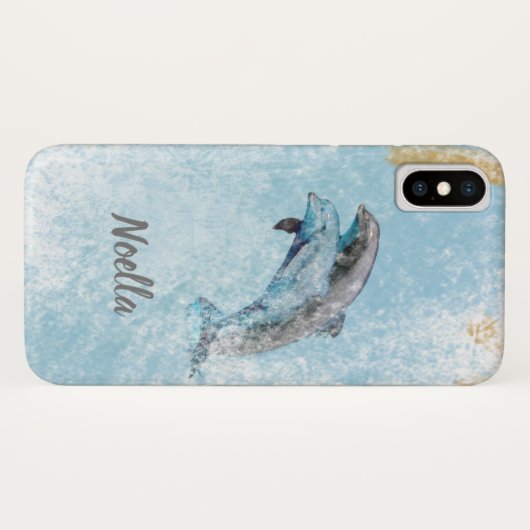Mooie proefthema: dolfijnenkunst Case-Mate iPhone case (Achterkant (horizontaal))