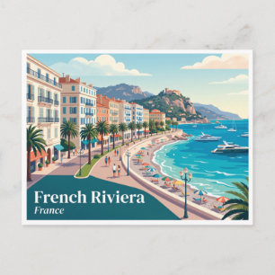 Mooie Promenade des Anglais Frankrijk Briefkaart