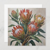 Mooie Protea Bloemen uit Zuid-Afrika (Voorkant / Achterkant)