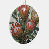 Mooie Protea Bloemen uit Zuid-Afrika Keramisch Ornament (Rechts)