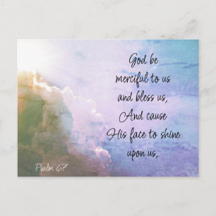 Mooie psalm 67 Zegen over ons Briefkaart
