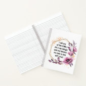 Mooie Psalm 91 Bloemen Notitieboek (Binnen)