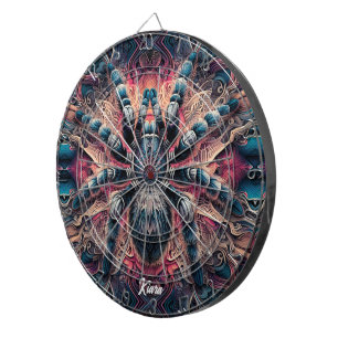 Mooie psychedelische tarantula dartbord