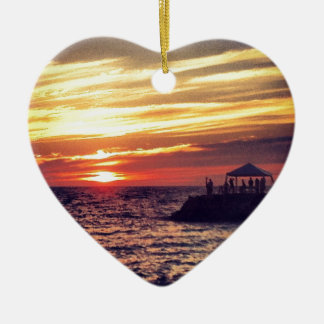 Mooie Puerto Vallarta Sunset Keramisch Ornament