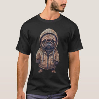 Mooie Pug Puppygrafiek voor hondenliefhebbers T-shirt