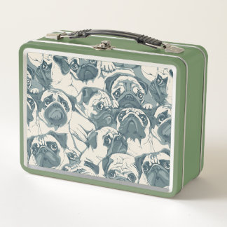 Mooie Puggond Naadloos Patroon