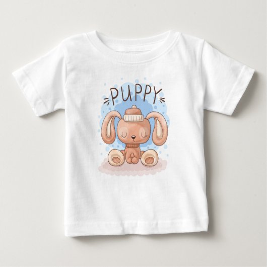 Mooie Puppy Baby T-shirt (Voorkant)