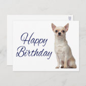 Mooie puppy hond grappige Chihuahua verjaardagskaa Briefkaart (Voorkant / Achterkant)