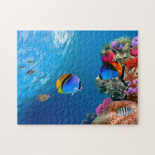 Mooie puzzel voor koraal onderwater legpuzzel