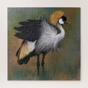 Mooie Puzzle Gray Crowned Crane Legpuzzel