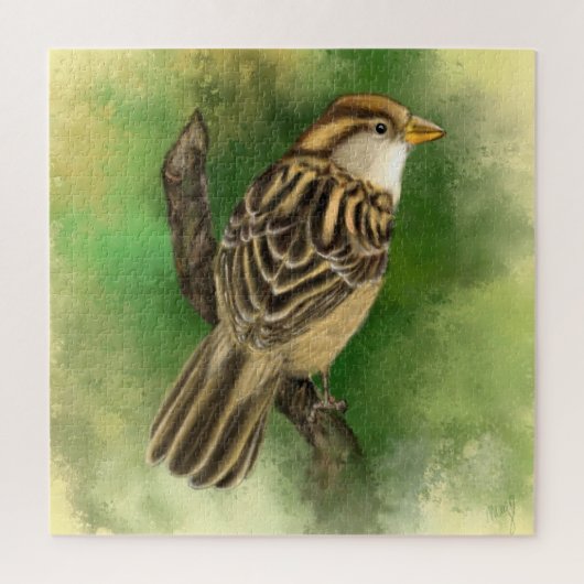 Mooie Puzzle Little Sparrow Legpuzzel (Verticaal)