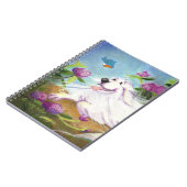 Mooie Pyreneeën/laptop Notitieboek (Linkerzijde)