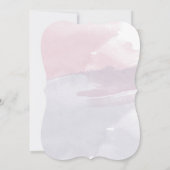 Mooie Quinceanera Bday Waterverf Uitnodiging (Achterkant)