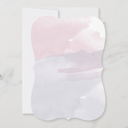 Mooie Quinceanera Bday Waterverf Uitnodiging (Achterkant)