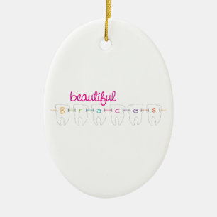 Mooie races keramisch ornament