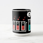 Mooie rack tweekleurige koffiemok (Center)