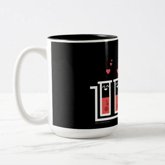 Mooie rack tweekleurige koffiemok (Links)