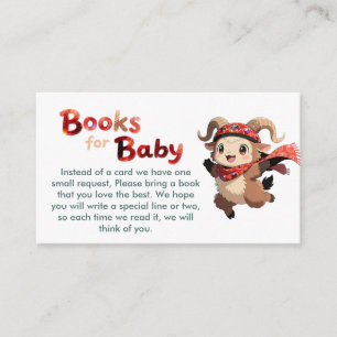 Mooie Ram Winter Boeken voor Baby Kaart
