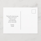 Mooie Raven op een boomtak Dank u Briefkaart (Achterkant)