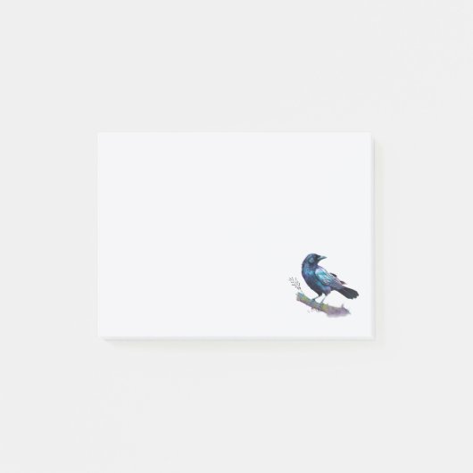 Mooie Raven op een boomtak Post-it® Notes (Voorkant)