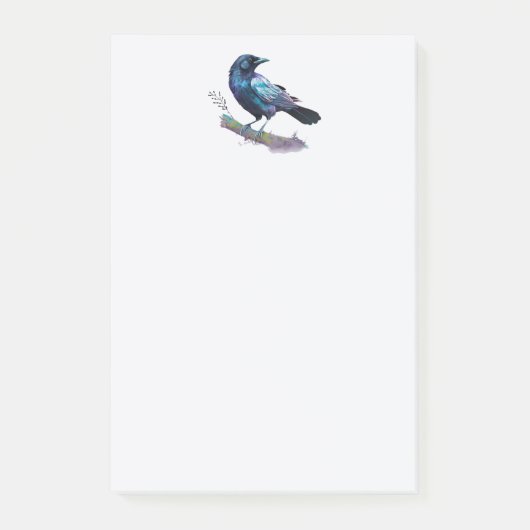 Mooie Raven op een boomtak Post-it® Notes (Voorkant)