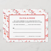 Mooie reactiekaarten voor Flamingos Kaart (Voorkant / Achterkant)