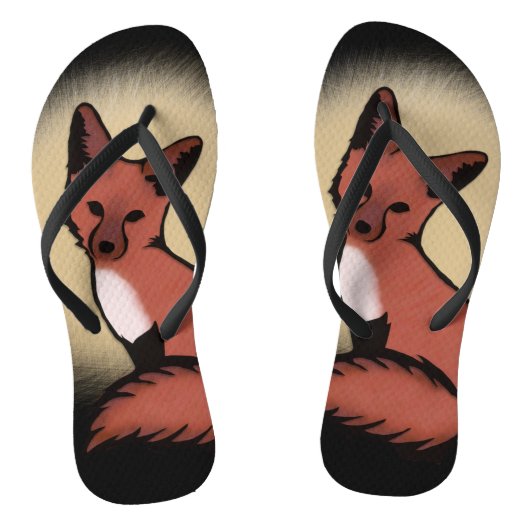 Mooie Red Foxy Fox Teenslippers (Voetbed)