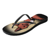 Mooie Red Foxy Fox Teenslippers (Schuin)