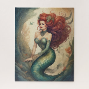 Mooie Redhead Mermaid Legpuzzel