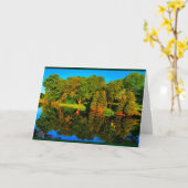 Mooie reflecties op de rivier Manitowoc Kaart (Gele Bloem)