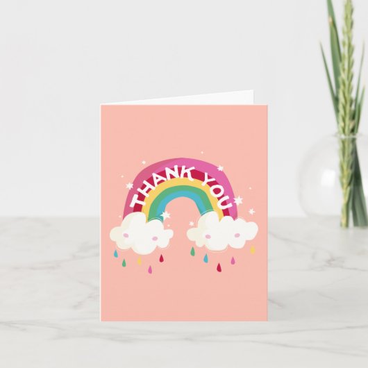 Mooie Regenboog Bedankkaart (Voorkant)