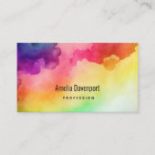 Mooie regenboog kleur Spletters Abstract Ontwerp Visitekaartje (Voorkant)
