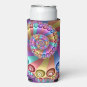 Mooie Regenboog Kleuren Abstracte Fractal Art (Seltzer Voorkant)